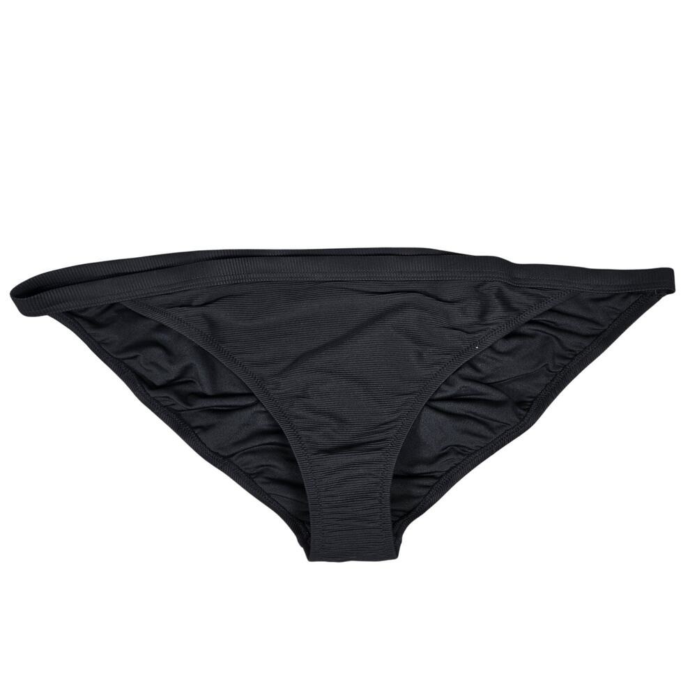 J. Crew Ribbed-trim hipster‎ full-coverage bikini bottom Black 2X NWT